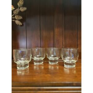 Eva Zeisel Stockholm Mid Century Modern Whiskey Glasses Barware Set of 4